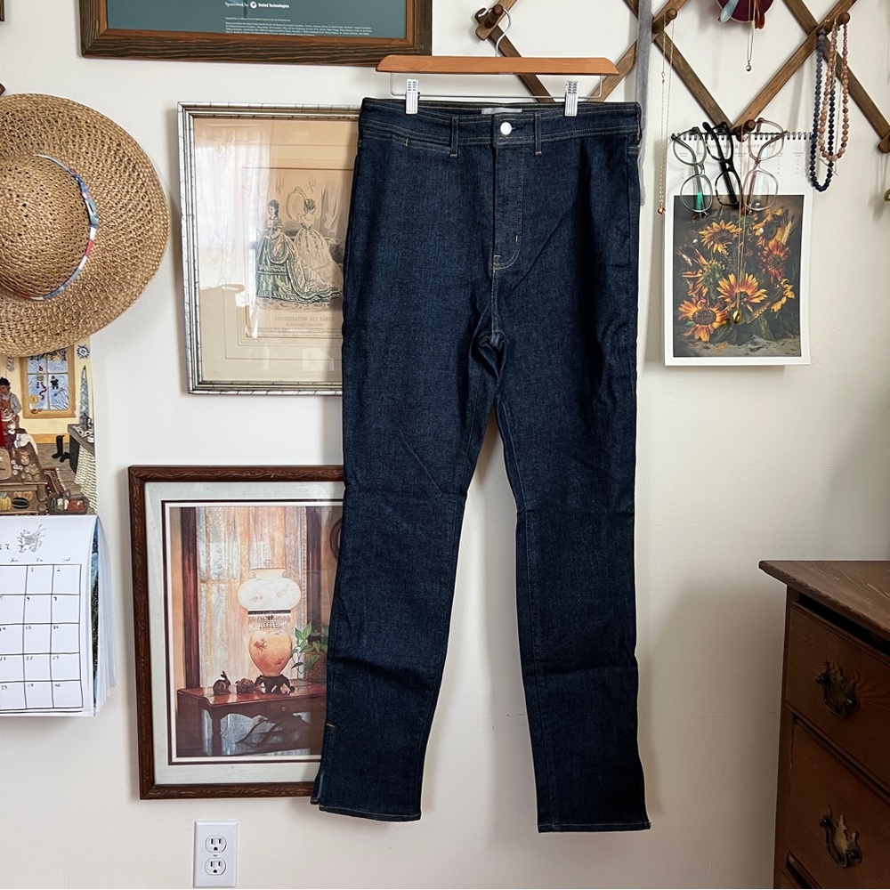 NWOT Everlane Way-High Skinny Split Jeans